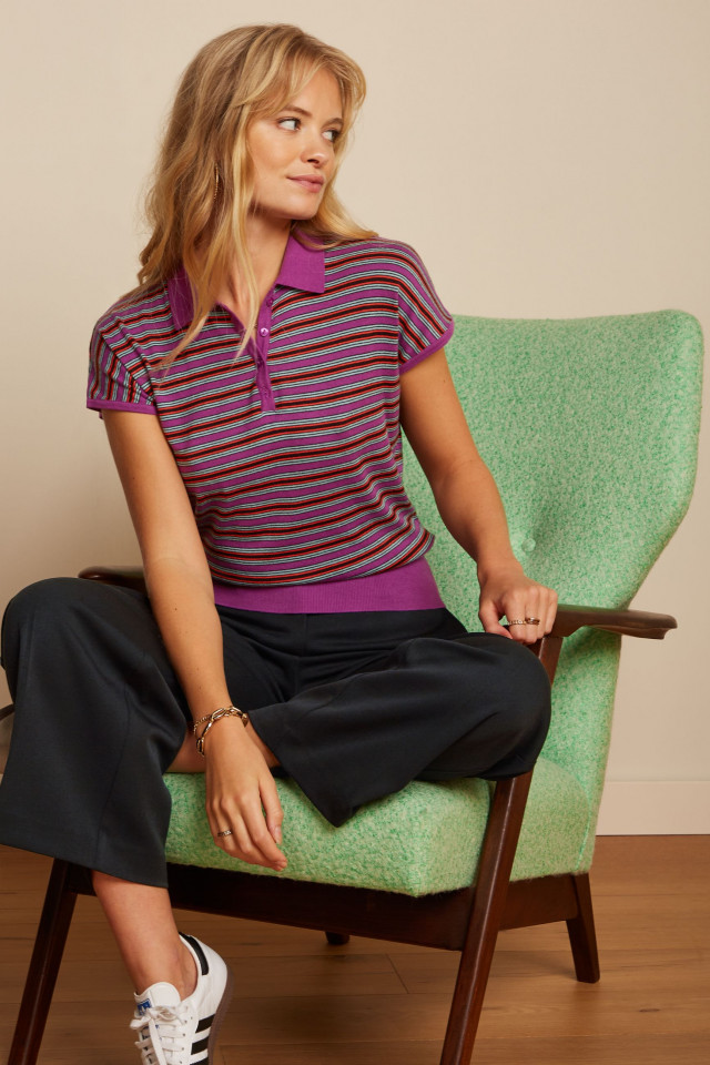 Ann Polo Top Bee Stripe